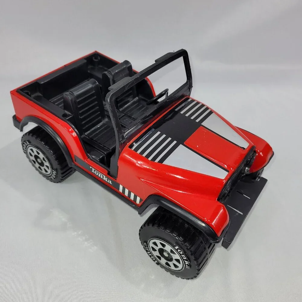 Tonka | Toys | Tonka 98s Vintage Red Jeep 10 Metal Pressed Steel
